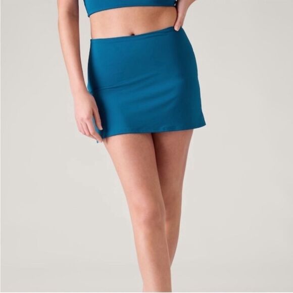 Athleta Tidal Swim Skirt in Blue Size Small - Picture 1 of 7